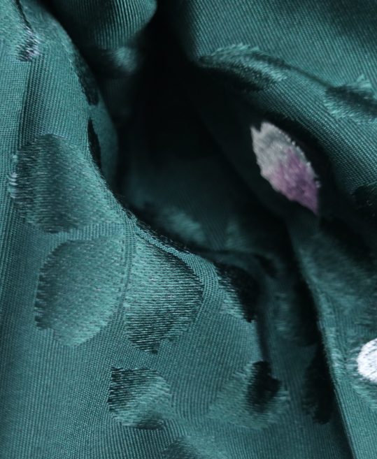 卒業式袴単品レンタル[刺繍]紫×緑ぼかしに桜[身長143-147cm]No.886